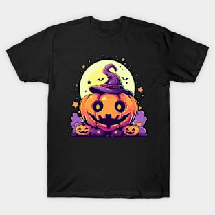 Funny Pumpkin Graphic Men Kids Women Halloween T-Shirt